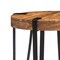 Alaterre Furniture Ryegate Natural Live Edge Solid Wood with Metal Round End Table, Natural AWCC1520 - alternate 5